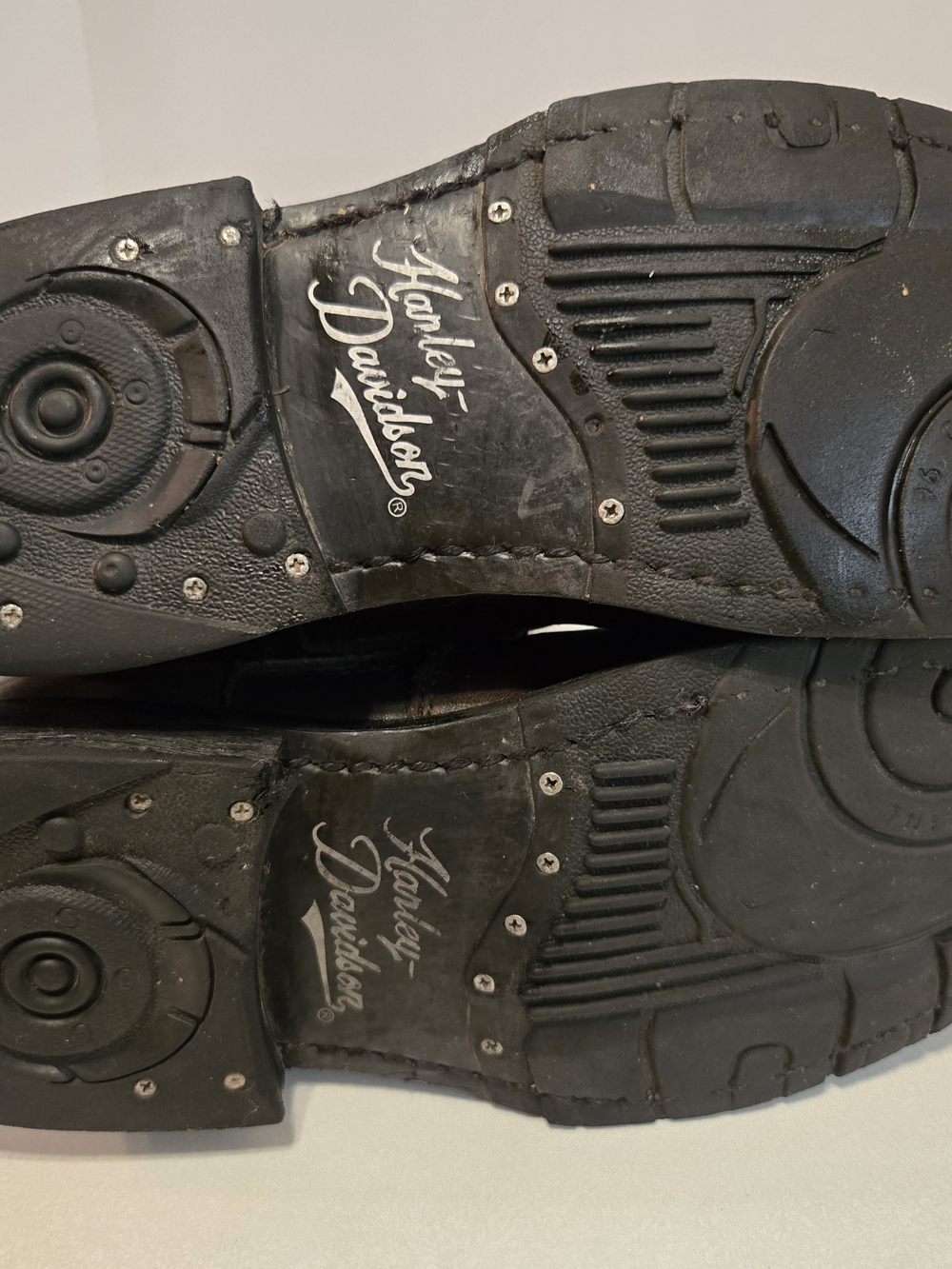 Harley-Davidson Orange Leather Boot Interior Label - Picture 4 of 10